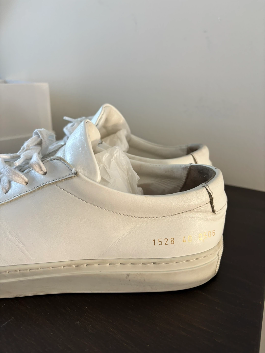 Common Projects White Leather Sneakers - Size 40 - photo 4