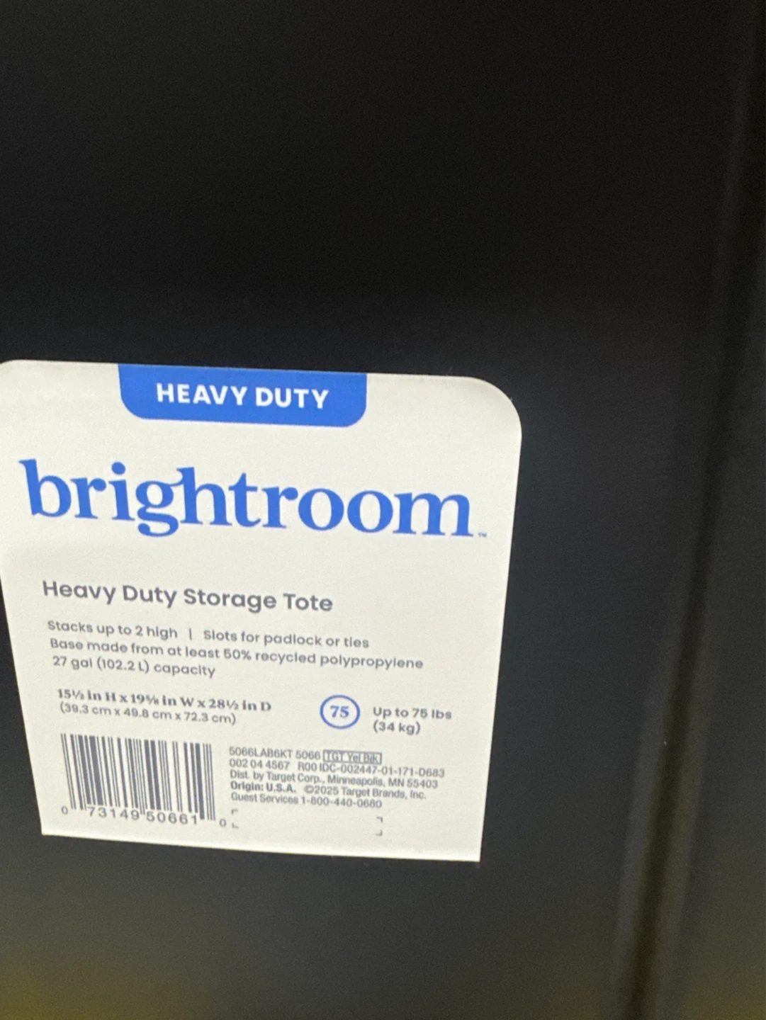 Brightroom Heavy Duty Storage Totes (Set of 4) - photo 3
