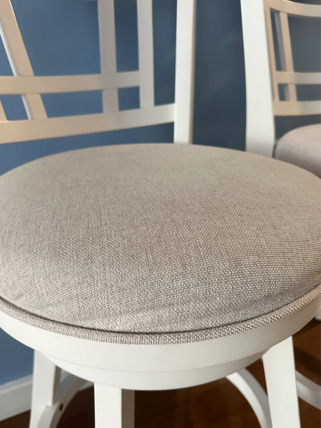 White Swivel Counter Stools (Set of 2) - photo 3