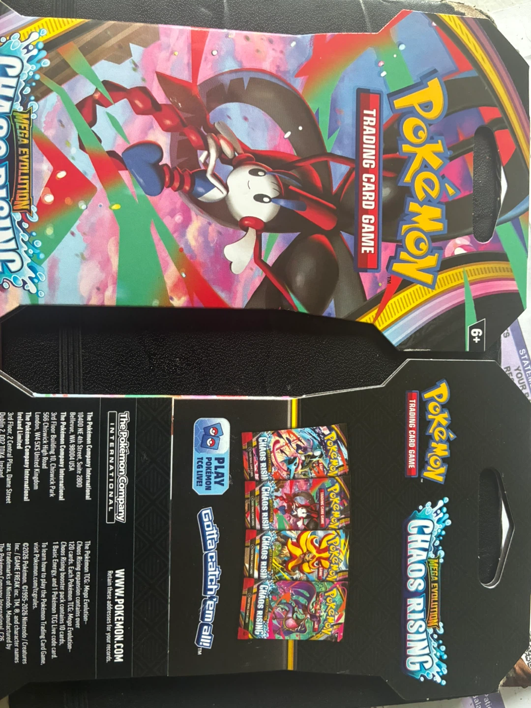 Pokemon Trading Card Game Chaos Rising Booster Packs