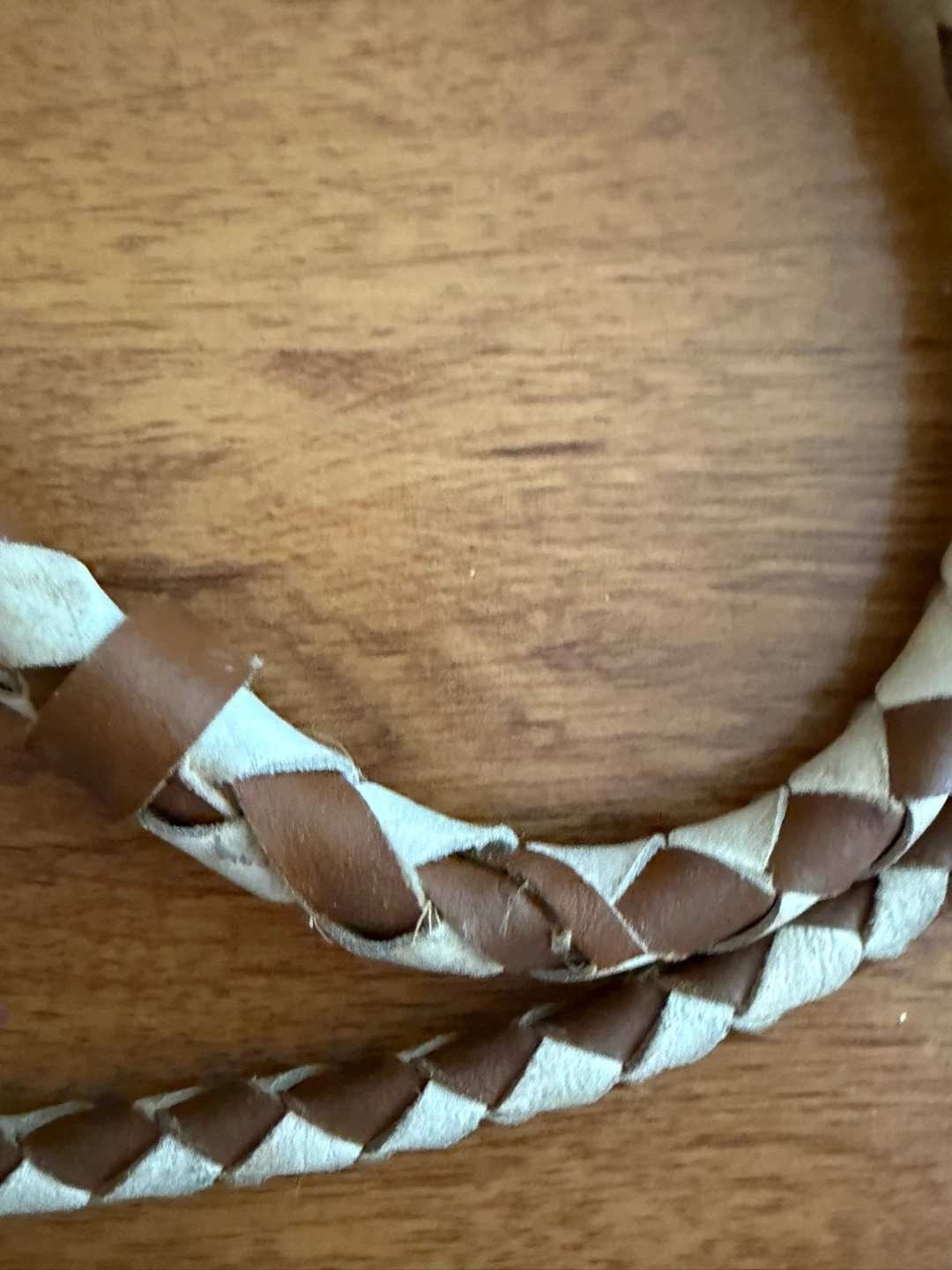 Braided Vintage Leather Whip - photo 2
