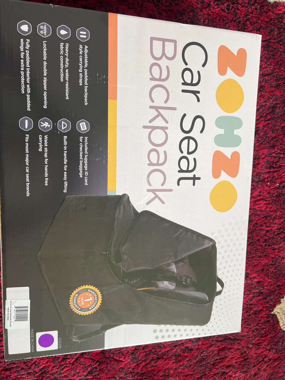 ZOHZO Adventure Car Seat Travel Backpack Bag - photo 2