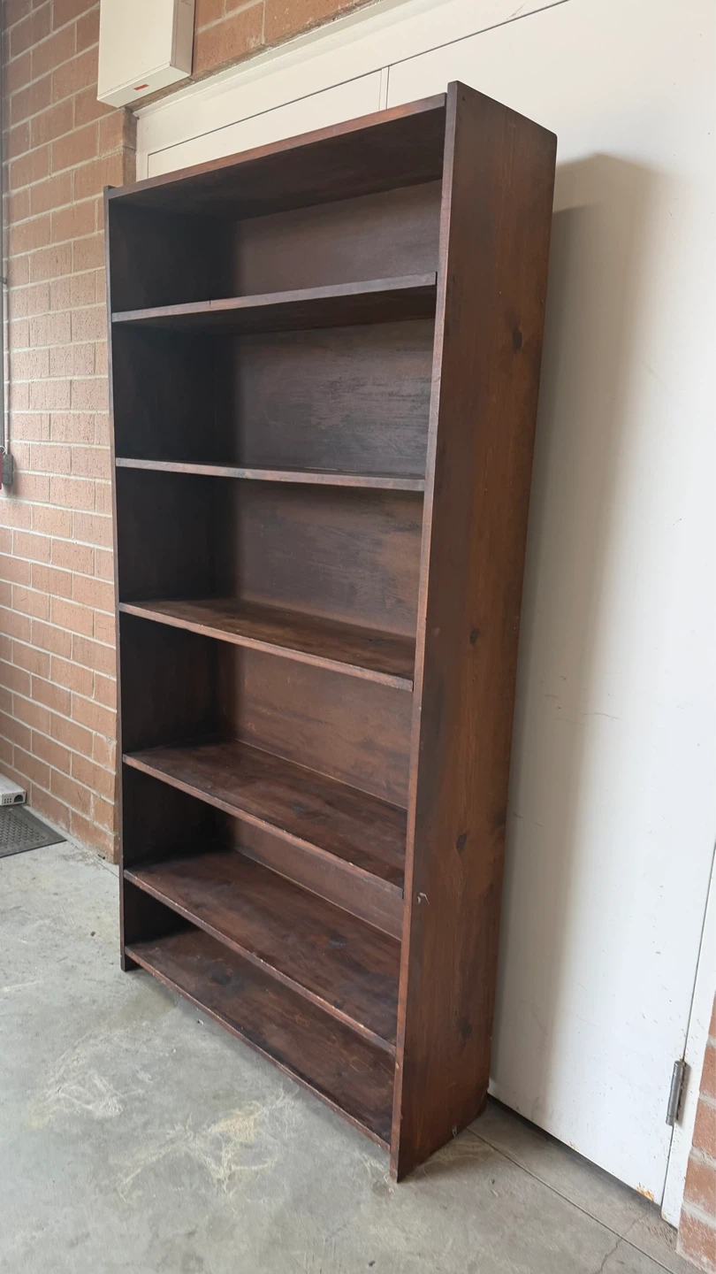 Dark Wooden Bookshelf - photo 2