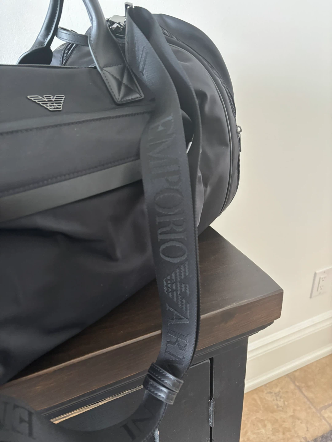 New Emporio Armani Black Duffle Bag - photo 2