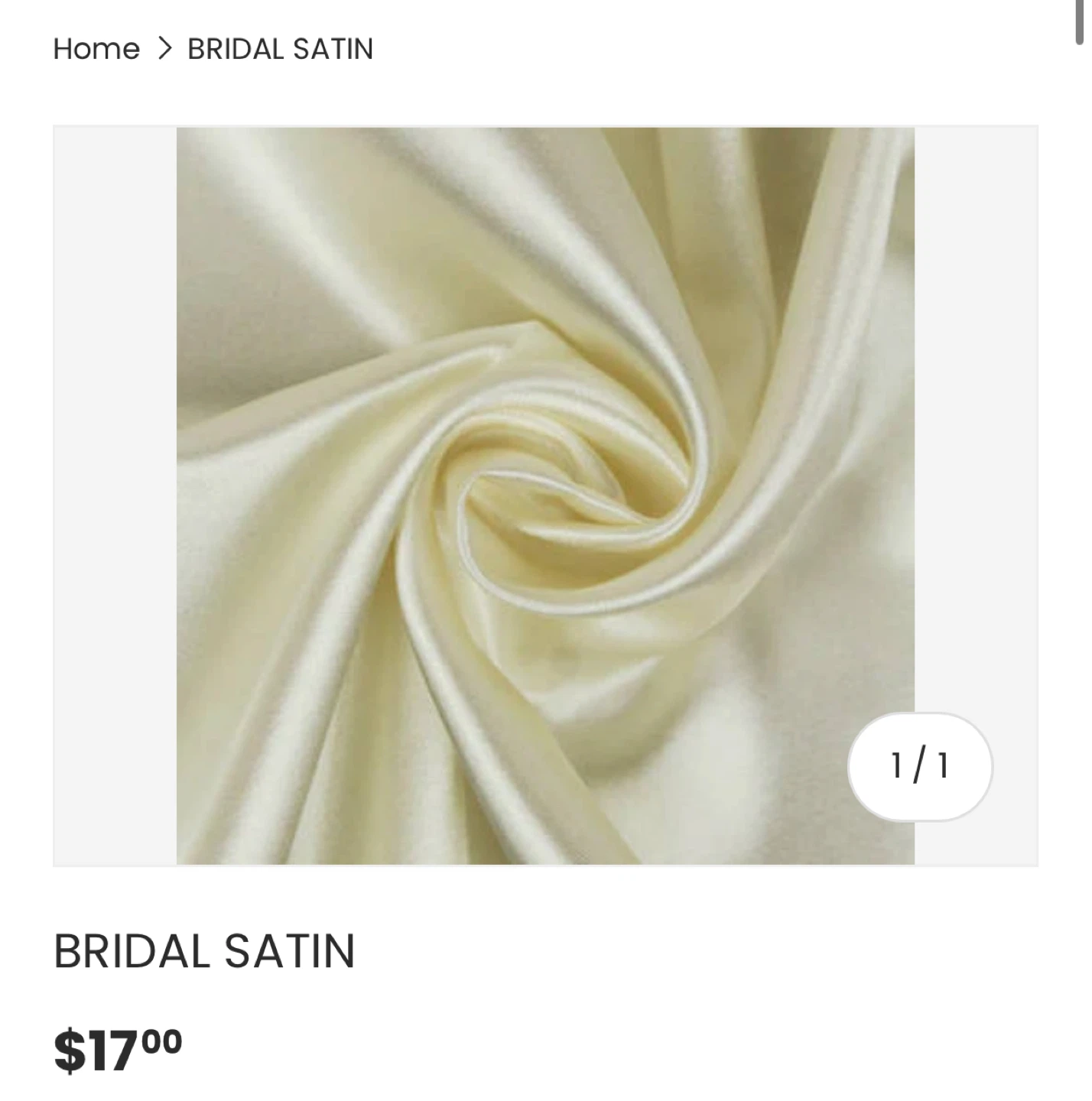 bridal satin ivory 239“+ long - photo 2