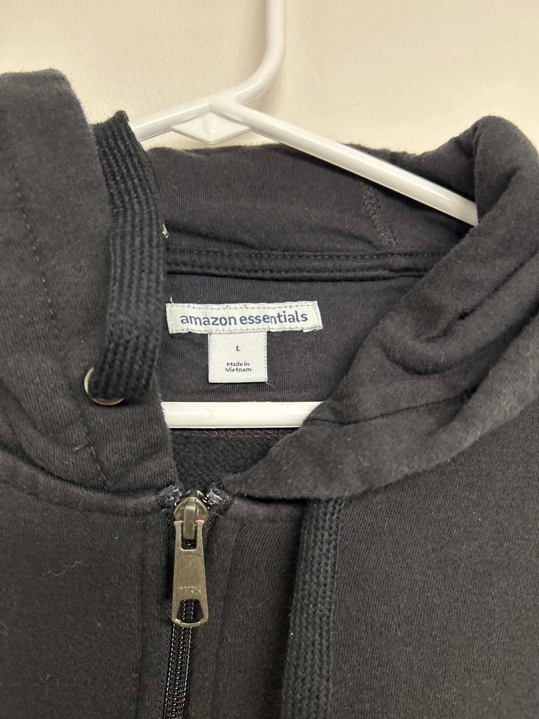 Amazon Essentials Black Zip-Up Hoodie Size L - photo 2