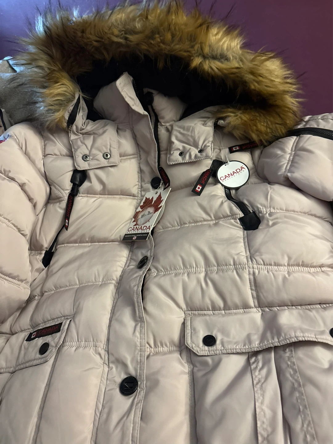 New Canada Weather Gear Women's  Sand Puffer Parka with Fur Hood - photo 4
