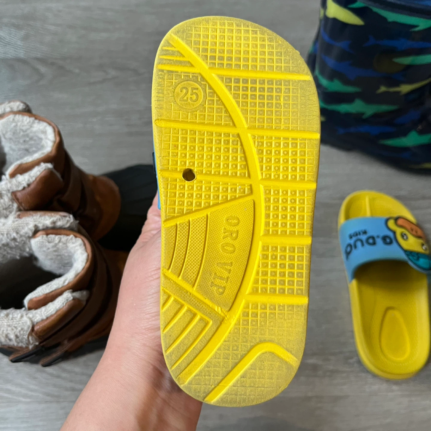 Kids winter boots, rain boots, and slippers - photo 4