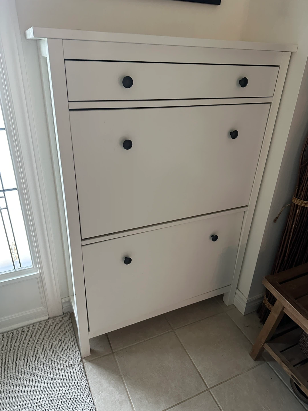 IKEA White Shoe Cabinet