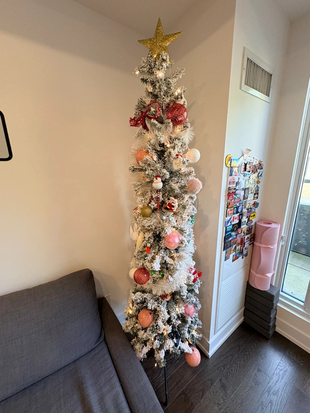 Flocked Artificial Christmas Tree
