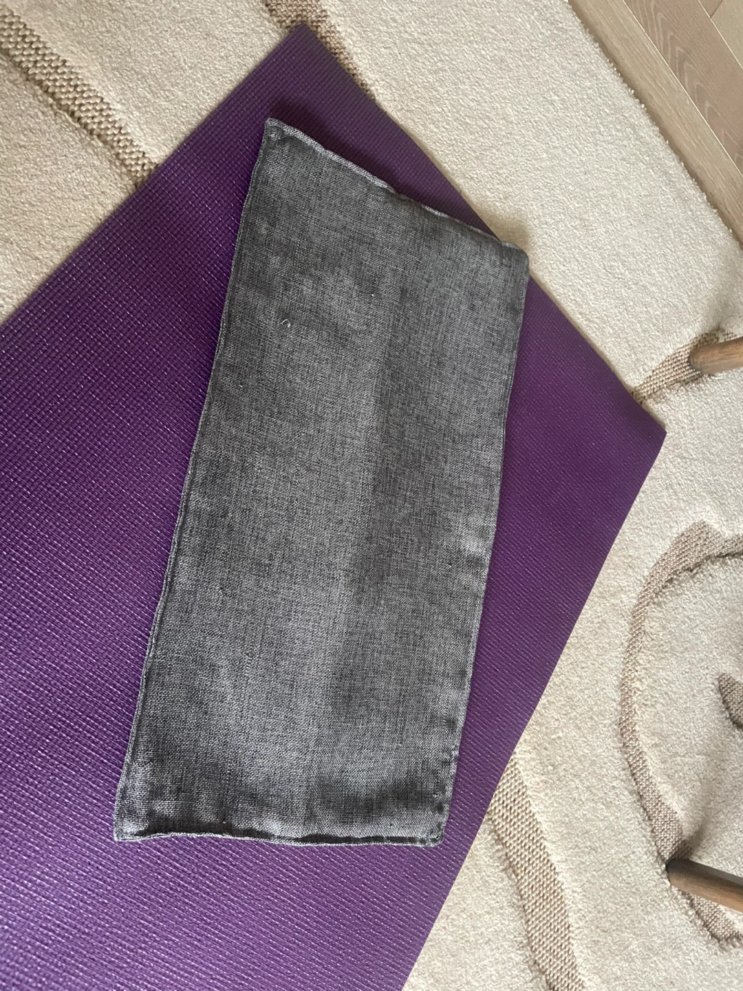 Grey Linen-like Fabric Pillow / Cushion Cover