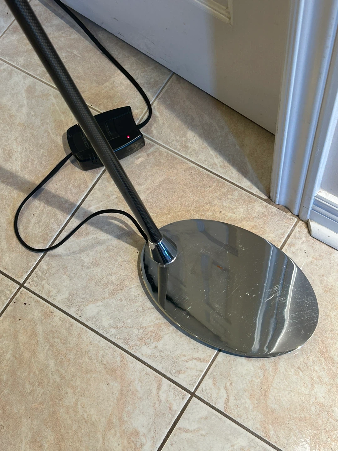 Adjustable Floor Lamp - Black and Chrome - photo 5