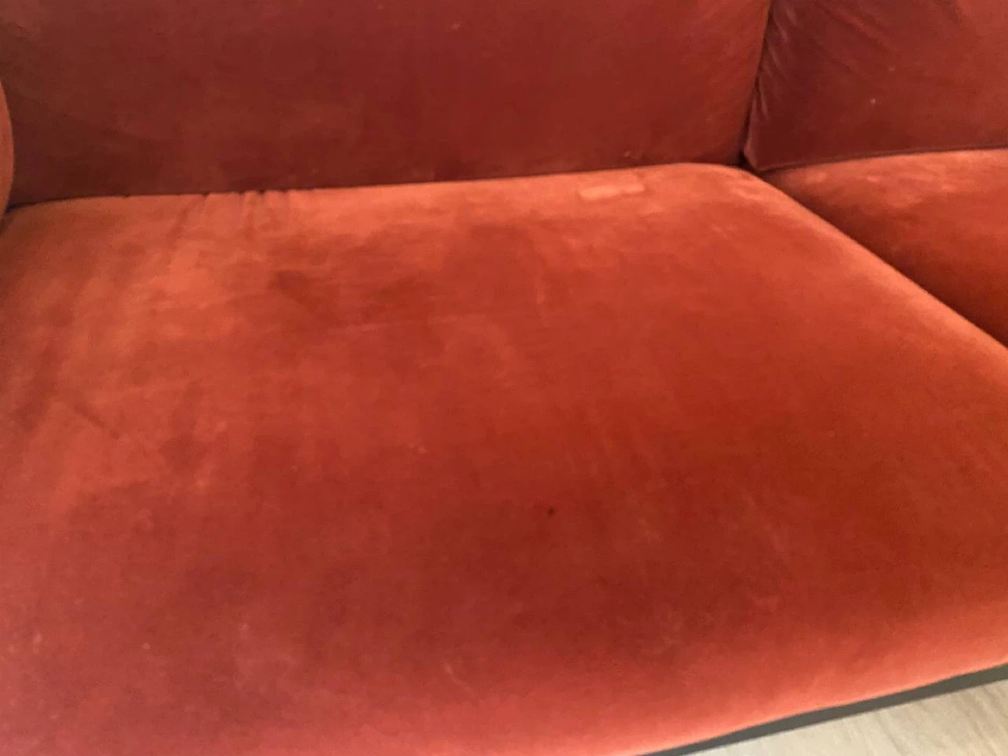 Velvet Sofa - Rust red - photo 3