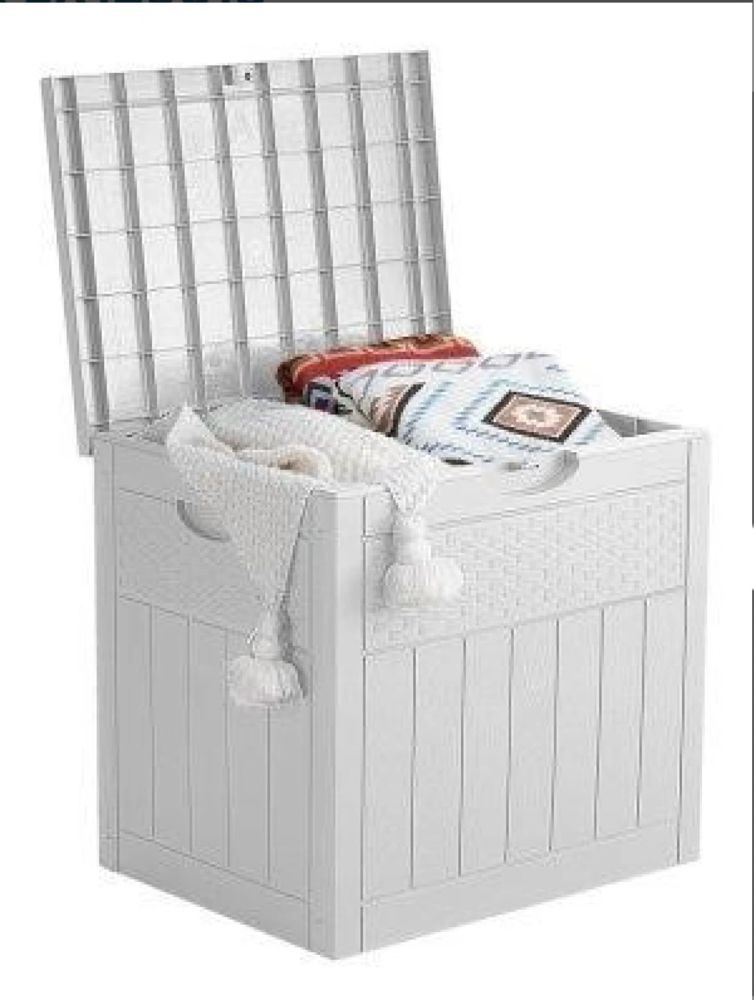 Brand New 33 Gallon Deck Box White