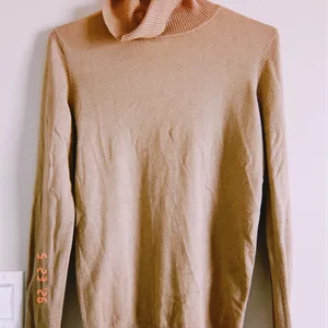 Tan Turtleneck Sweater