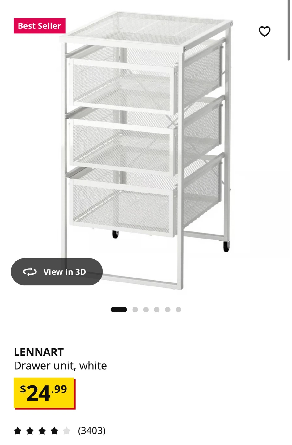 IKEA LENNART Drawer unit - photo 2