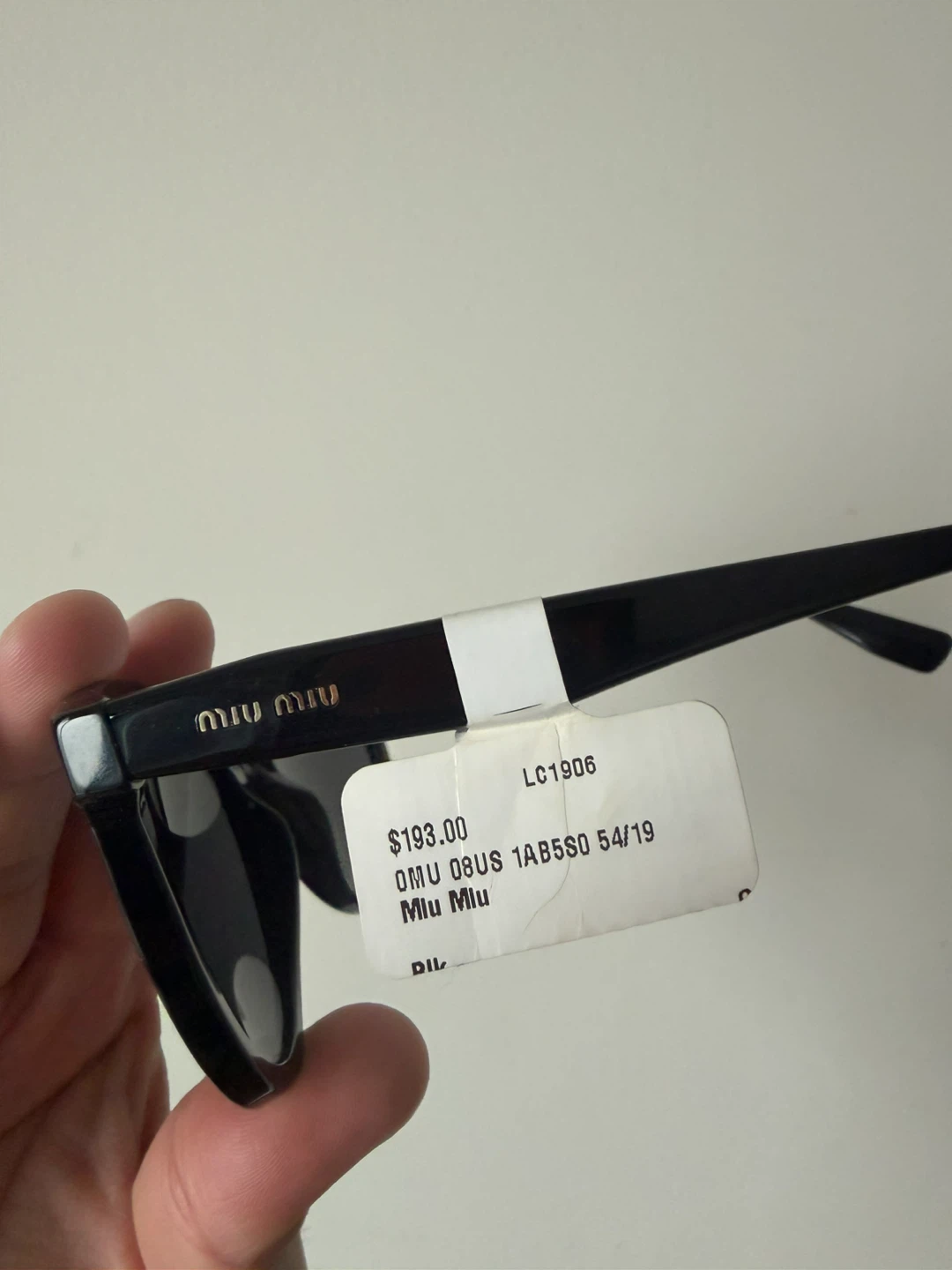 Miu Miu Black Cat-Eye Sunglasses Authentic