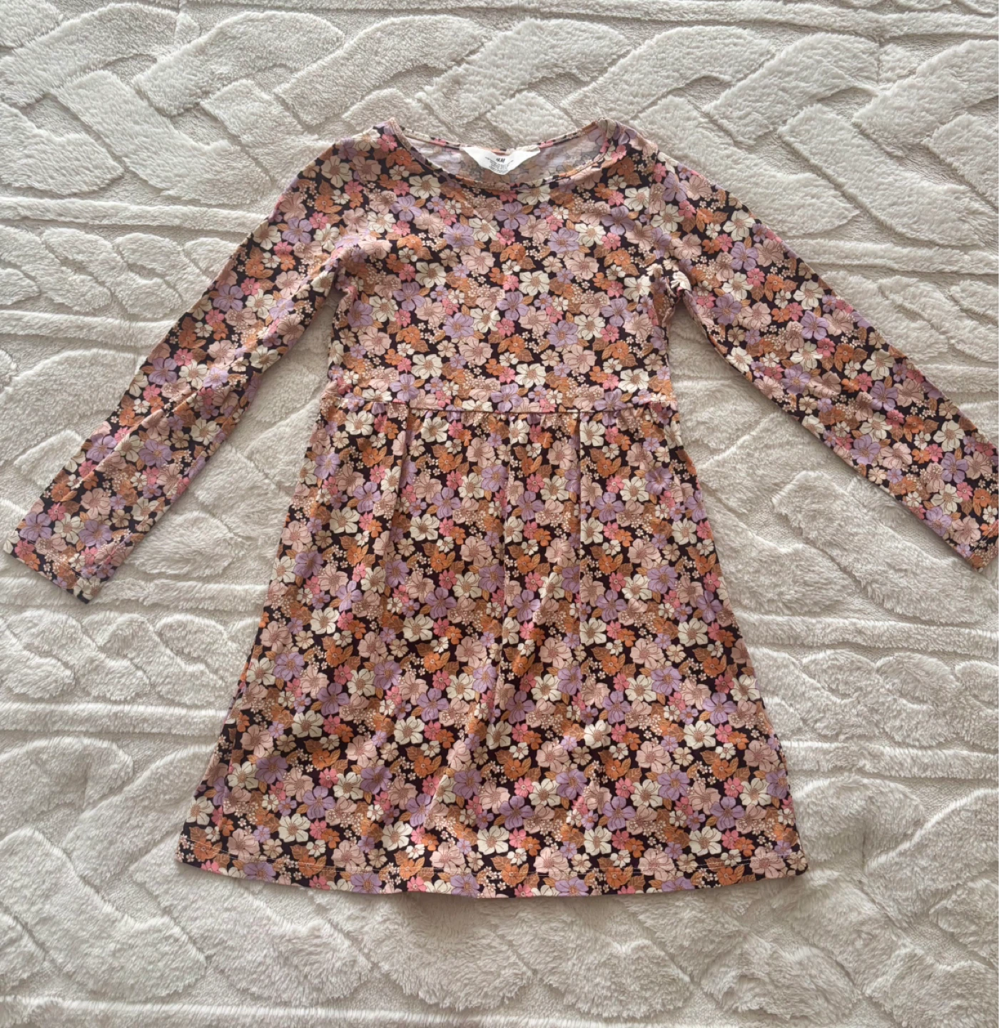 H&M Floral Long Sleeve Dress Size 6X/7