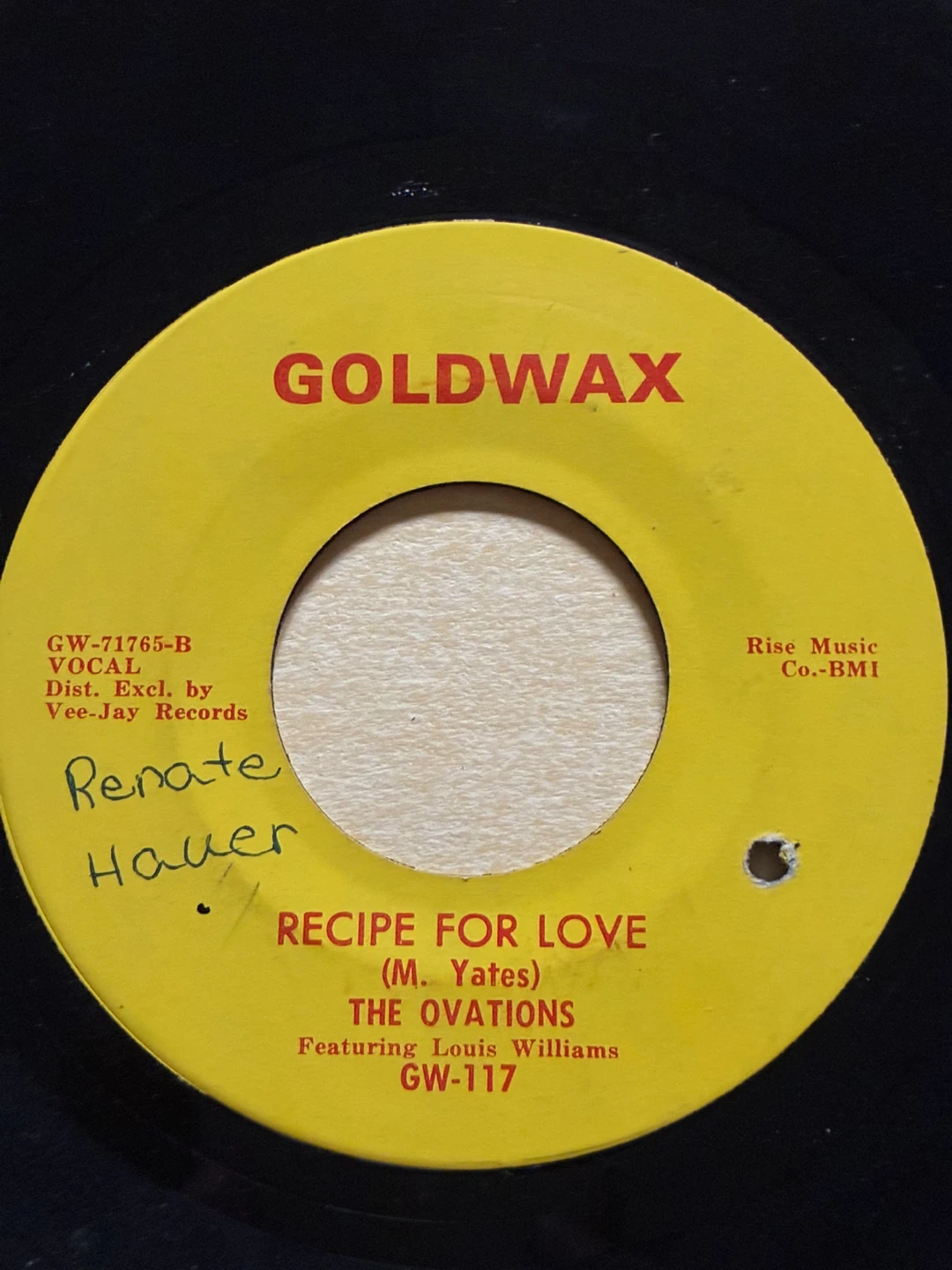 The Ovations – I'm Living Good Vinyl 7" 45 RPM Single 1965 - photo 2