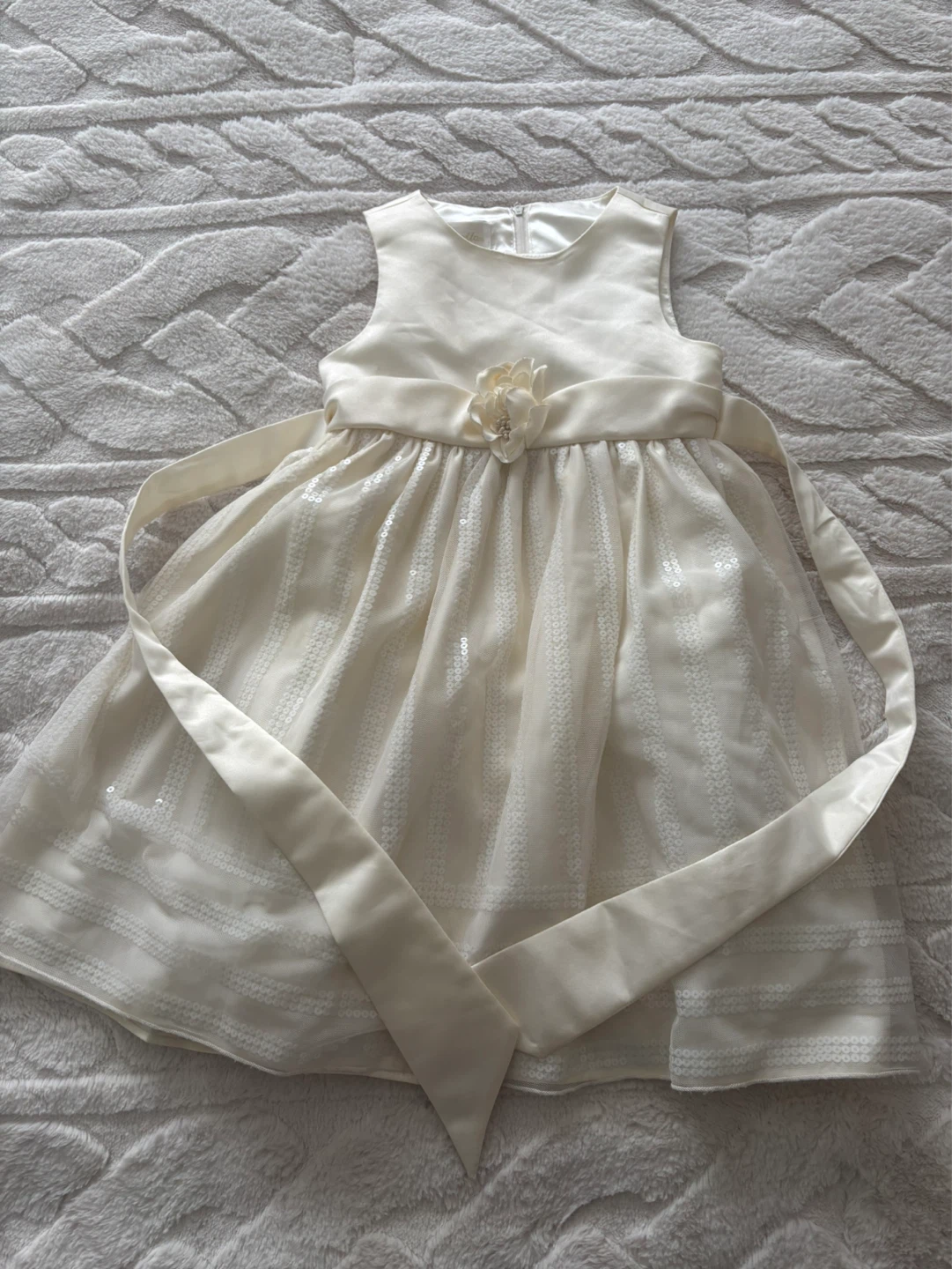 Cinderellas Ivory Flower Girl Dress Size 5