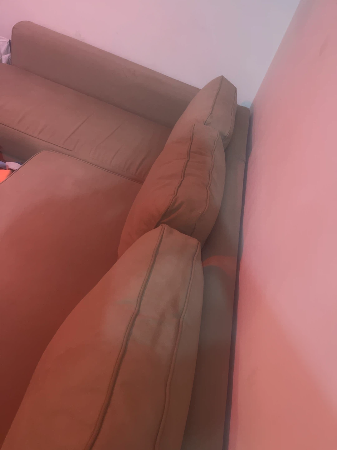 Tan Sofa with Loose Back Cushions - photo 3