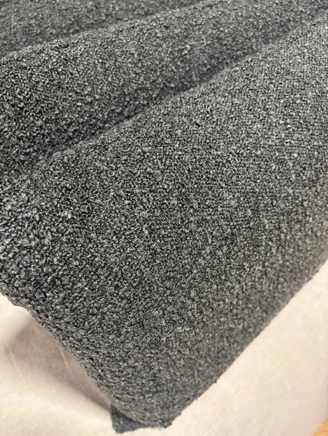 NEW NEVER USED Set of 4 Dark Grey Boucle Throw Pillows - photo 2