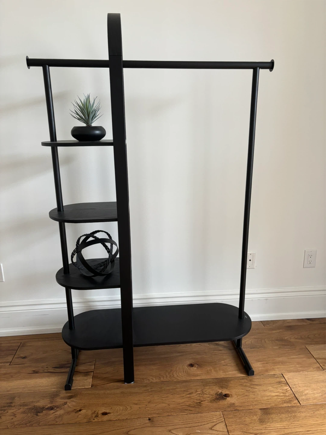 UMBRA Black Garment Rack with Shelves