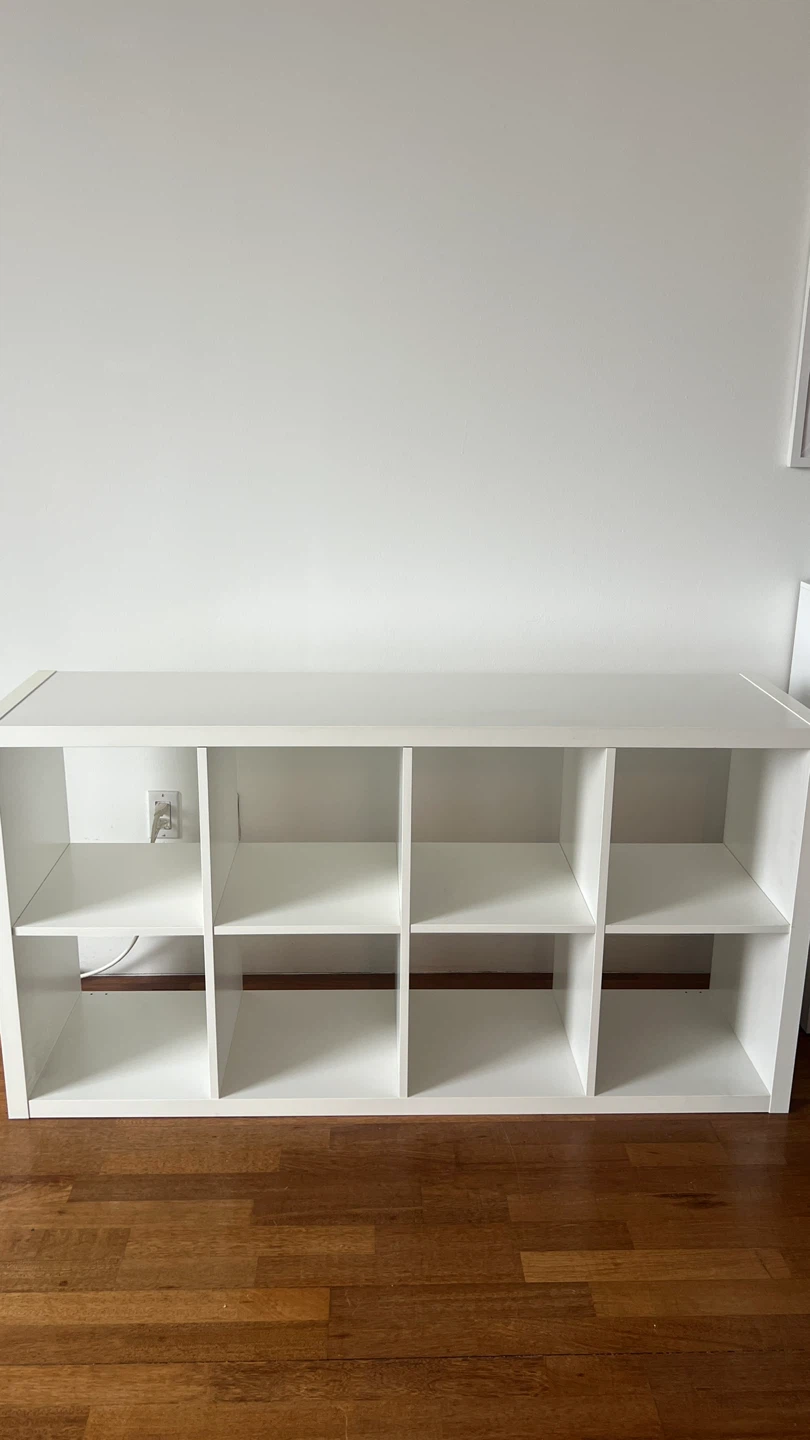 IKEA KALLAX White 8-Cube Storage Shelf Unit - photo 4