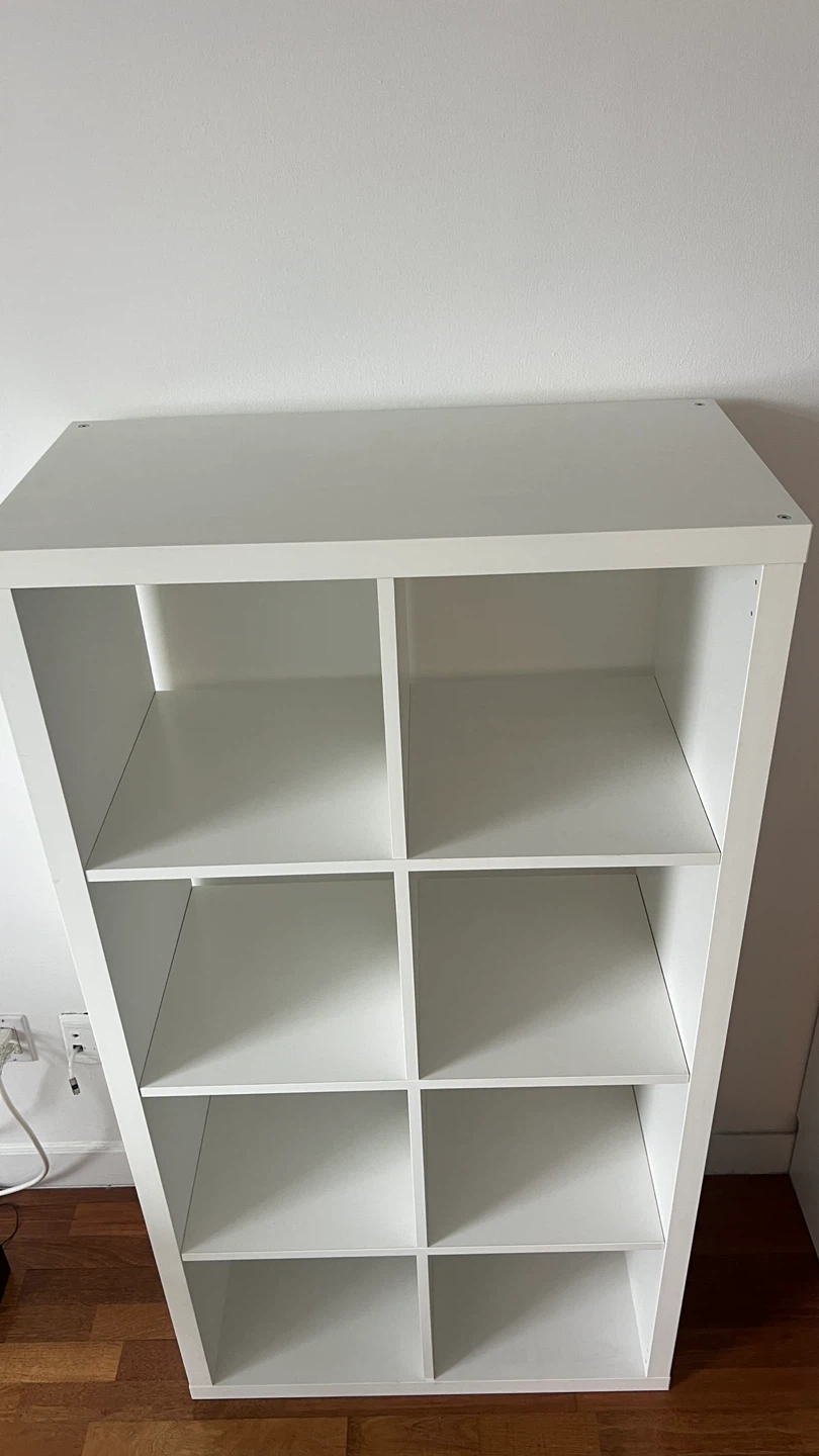 IKEA KALLAX White 8-Cube Storage Shelf Unit - photo 2