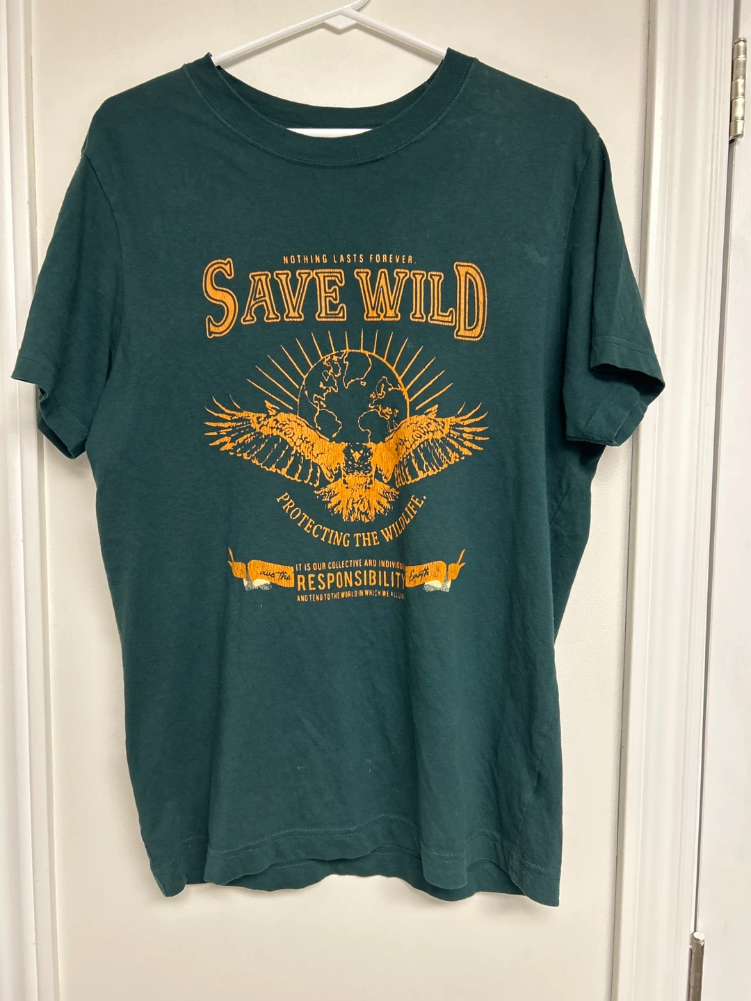 Weekday Relaxed T-Shirt - Dark Green - Size S