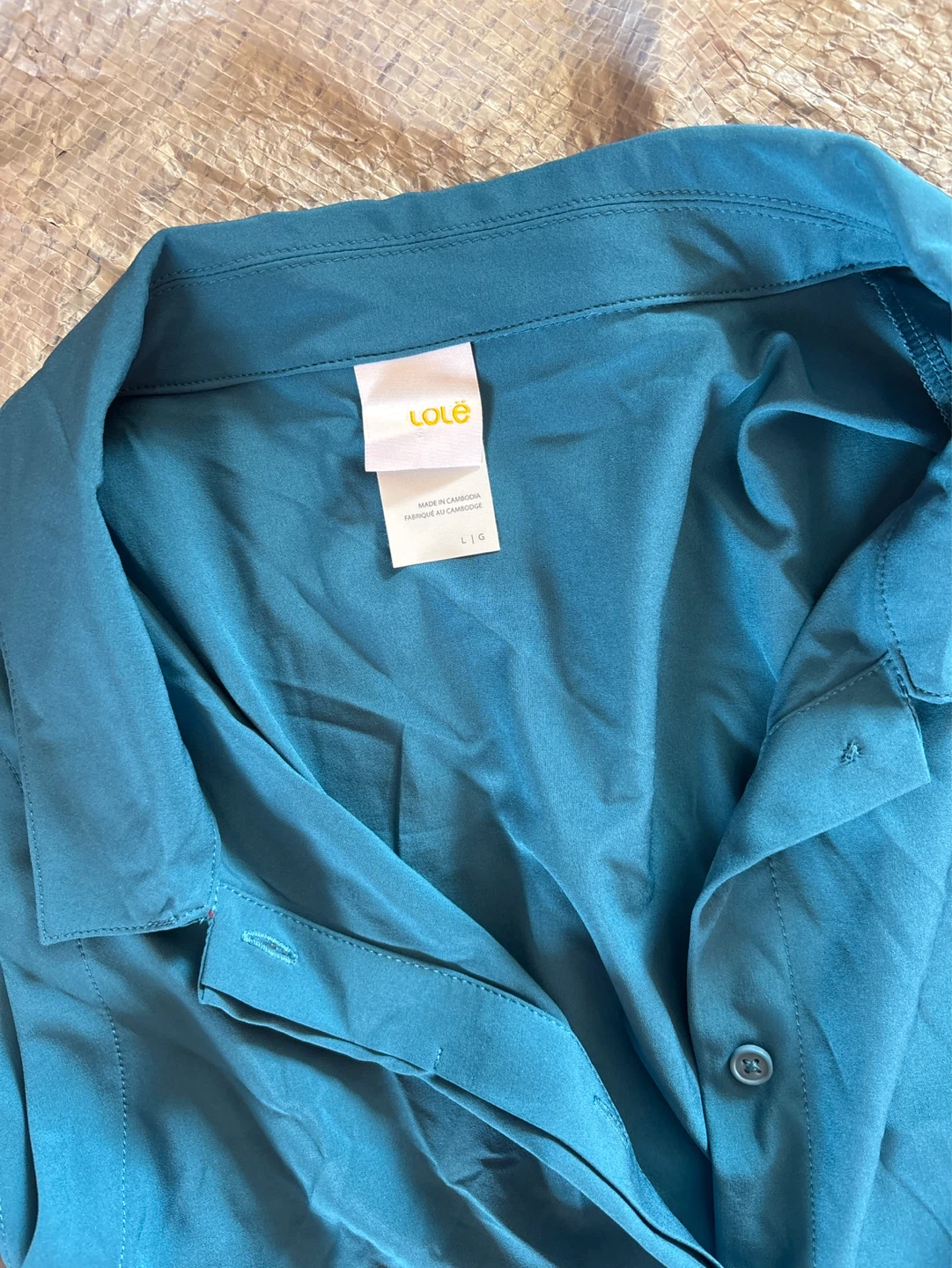 Lole Women's Blue Sleeveless Shirt Dress Size L - photo 3