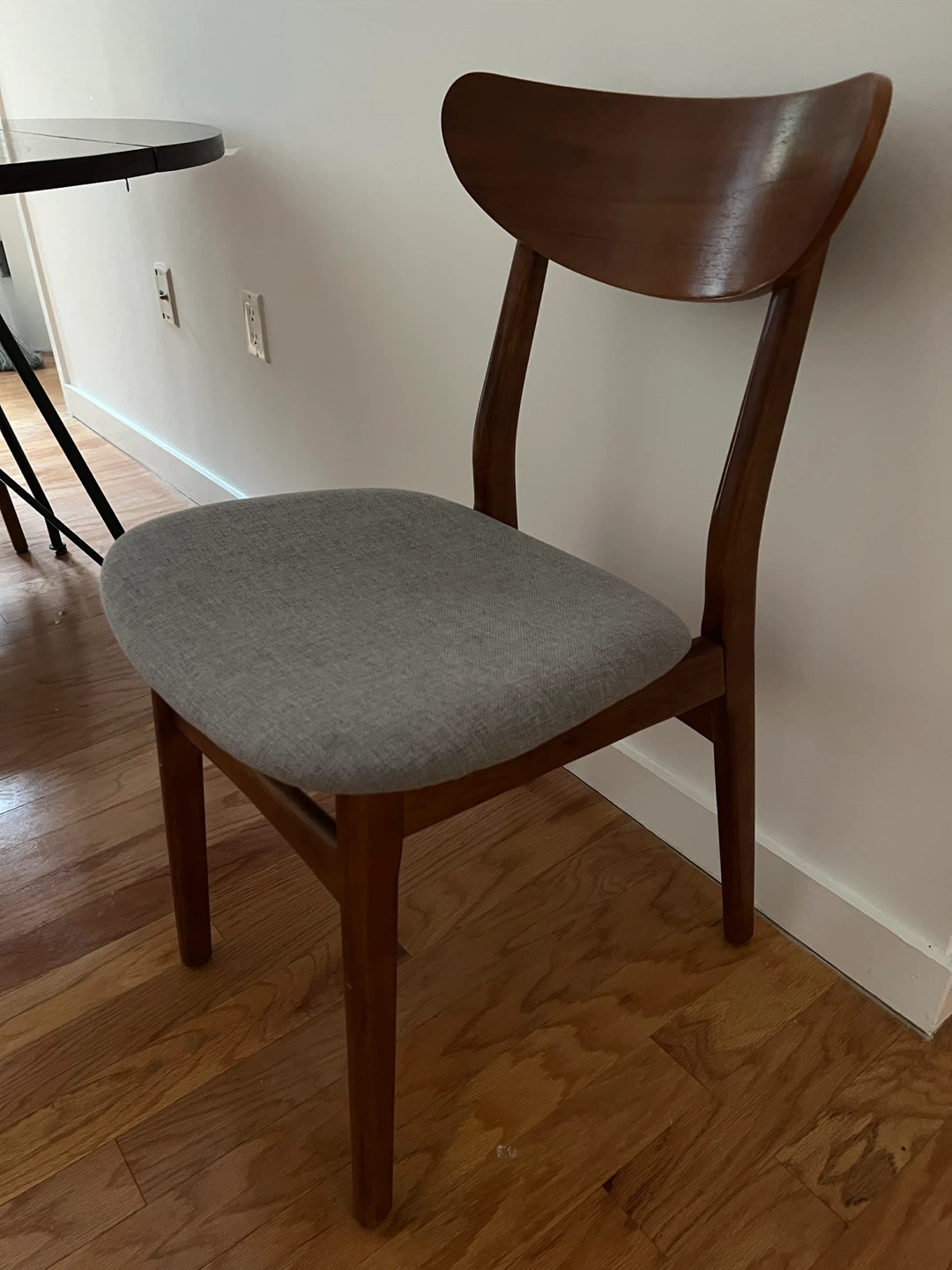 Modern mango wood table from west elm dining set for 3 - photo 5