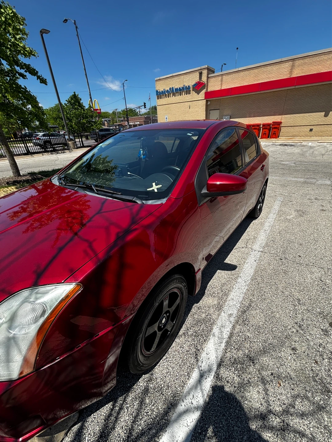 Red Nissan Sentra Sedan 2.0