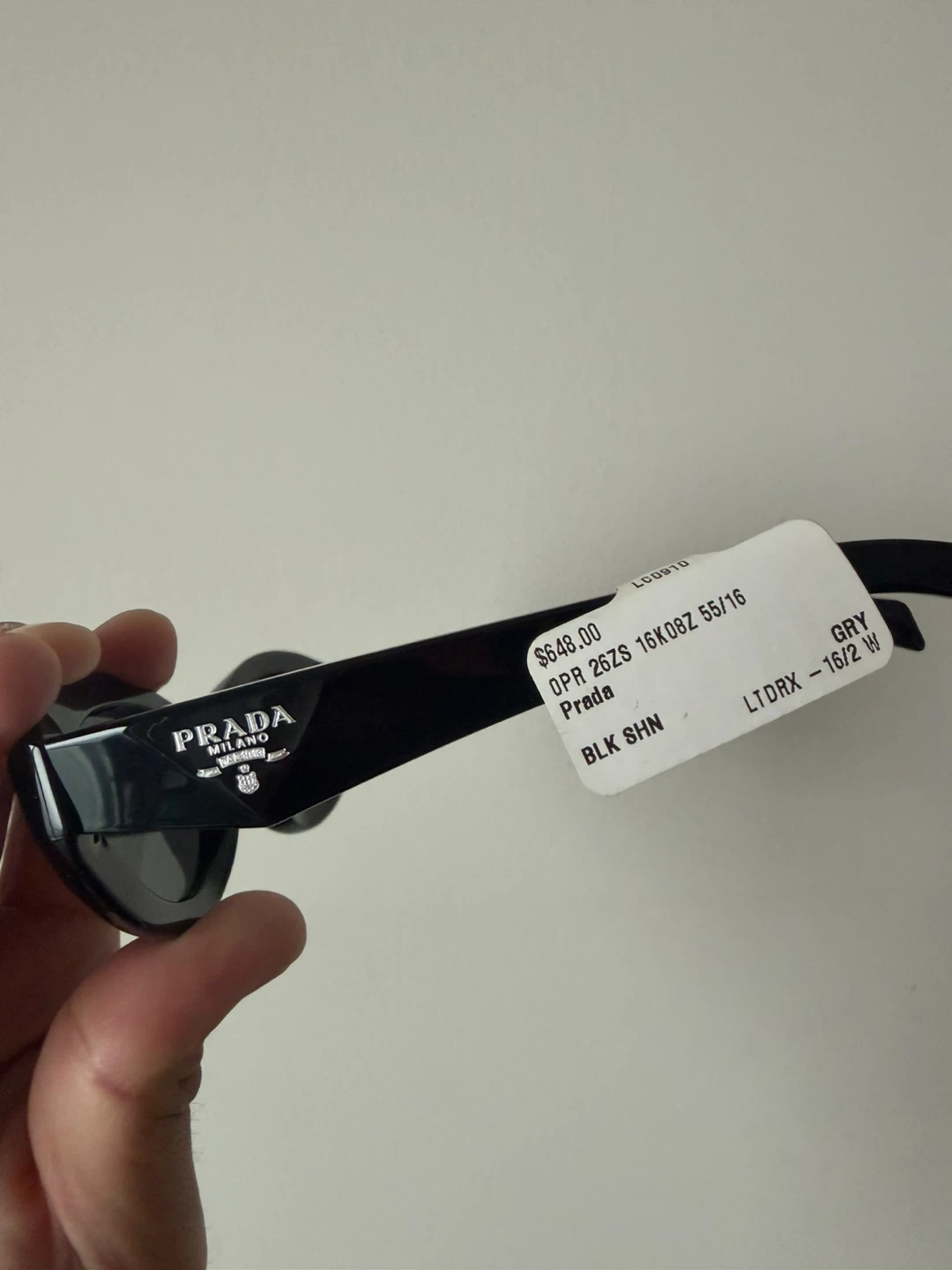 Prada OPR 26ZS Sunglasses Black Authentic