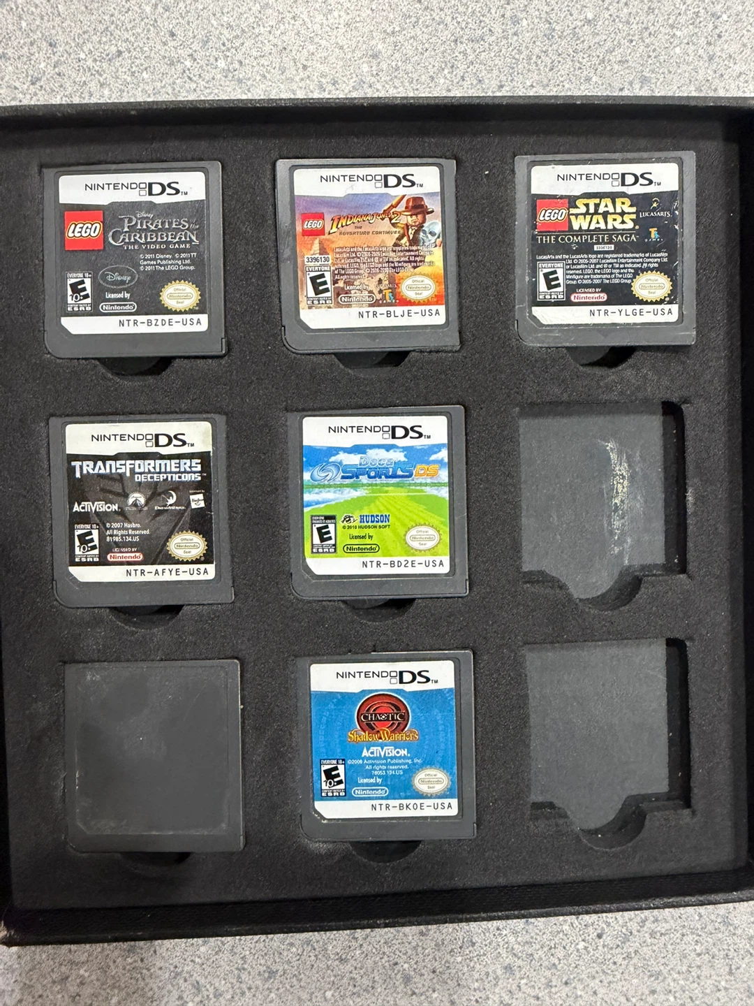 Nintendo DS Games Lot - LEGO, Transformers, Indy
