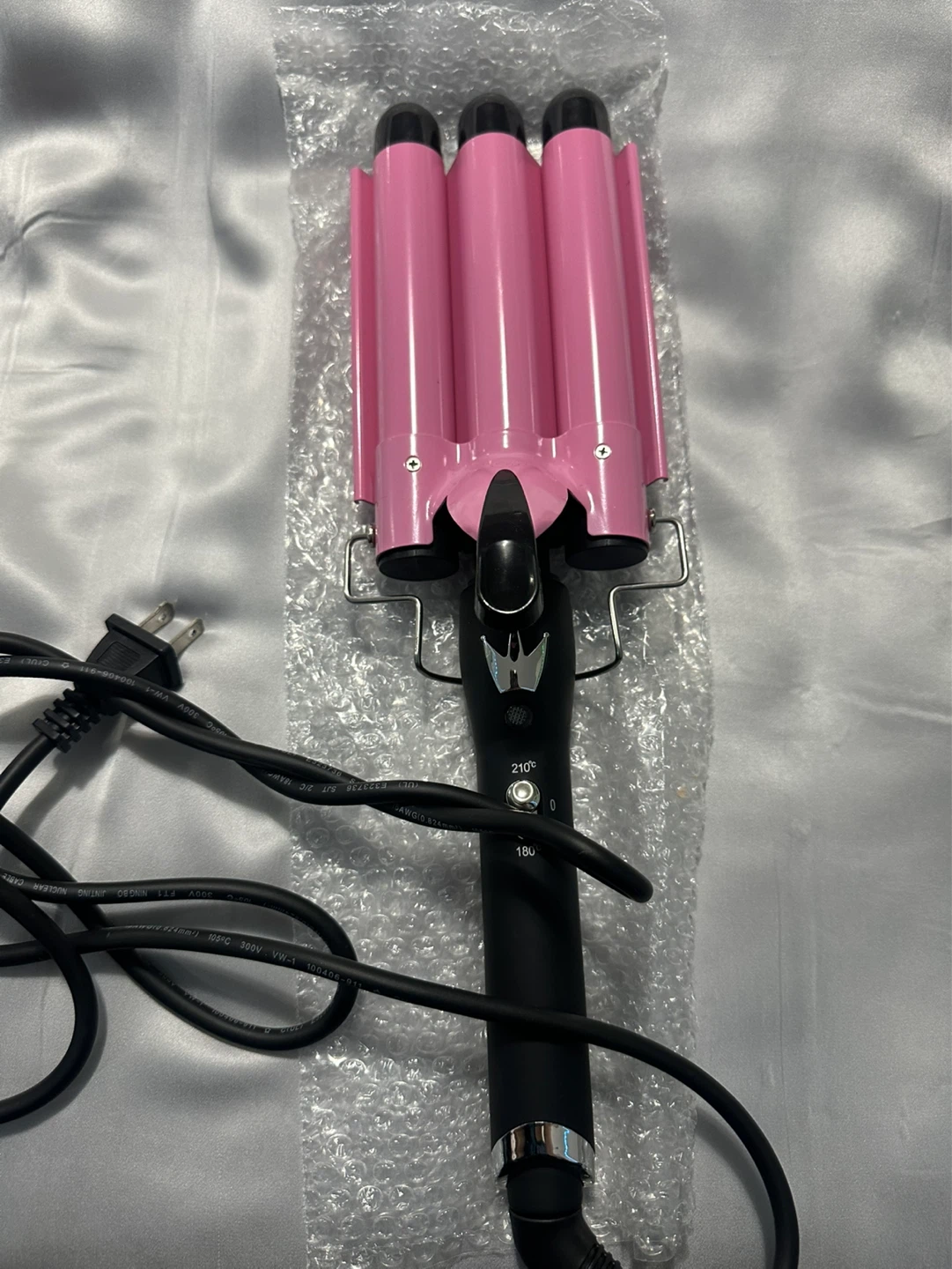 Pink Triple Barrel Hair Waver