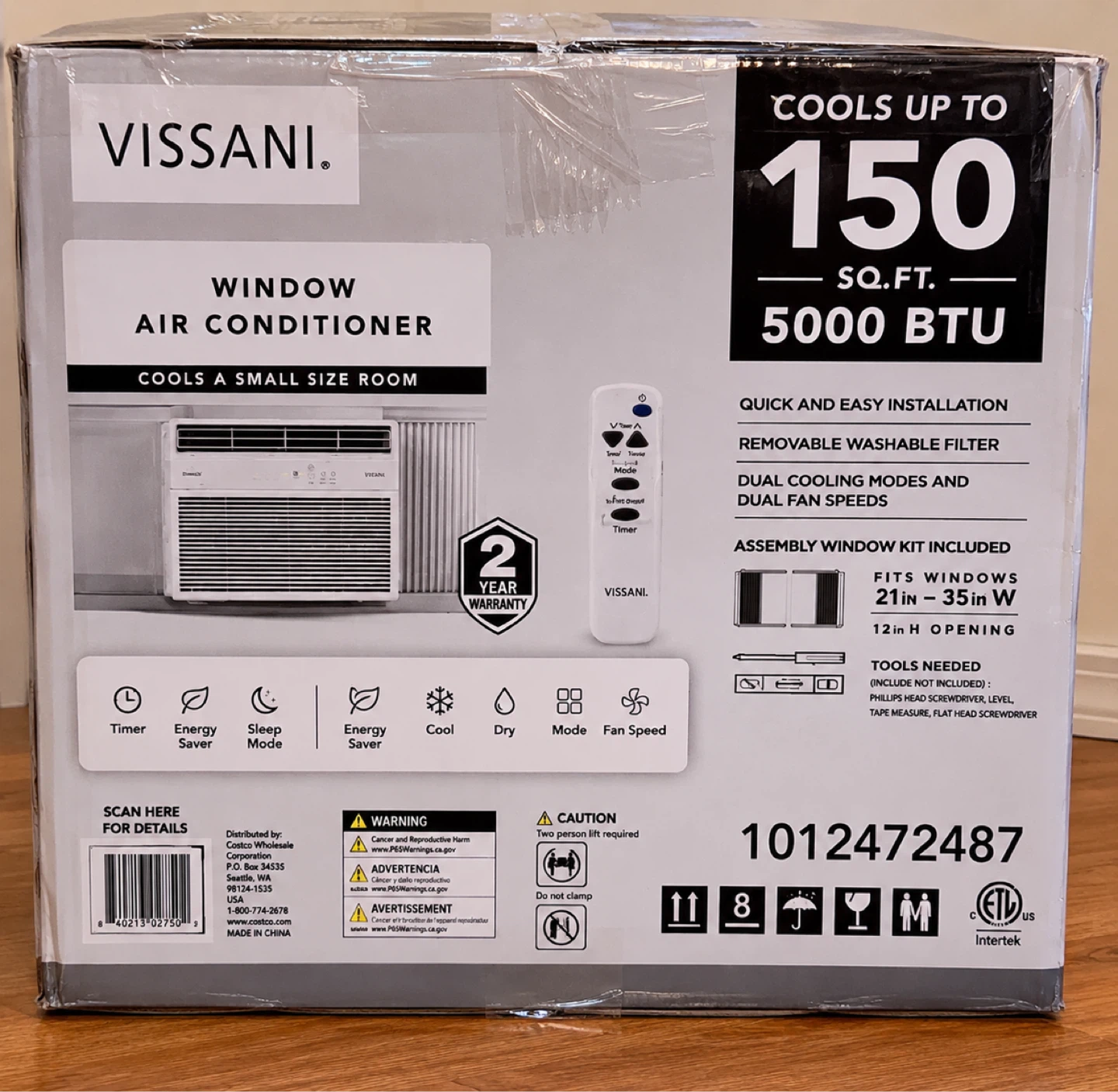Vissani 5000 BTU Window Air Conditioner