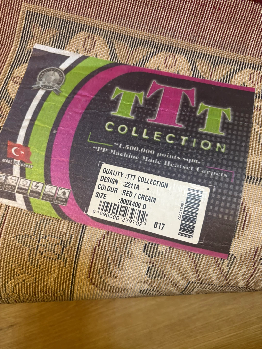 TTT Collection Area Rug 300x400cm Red/Cream - photo 2