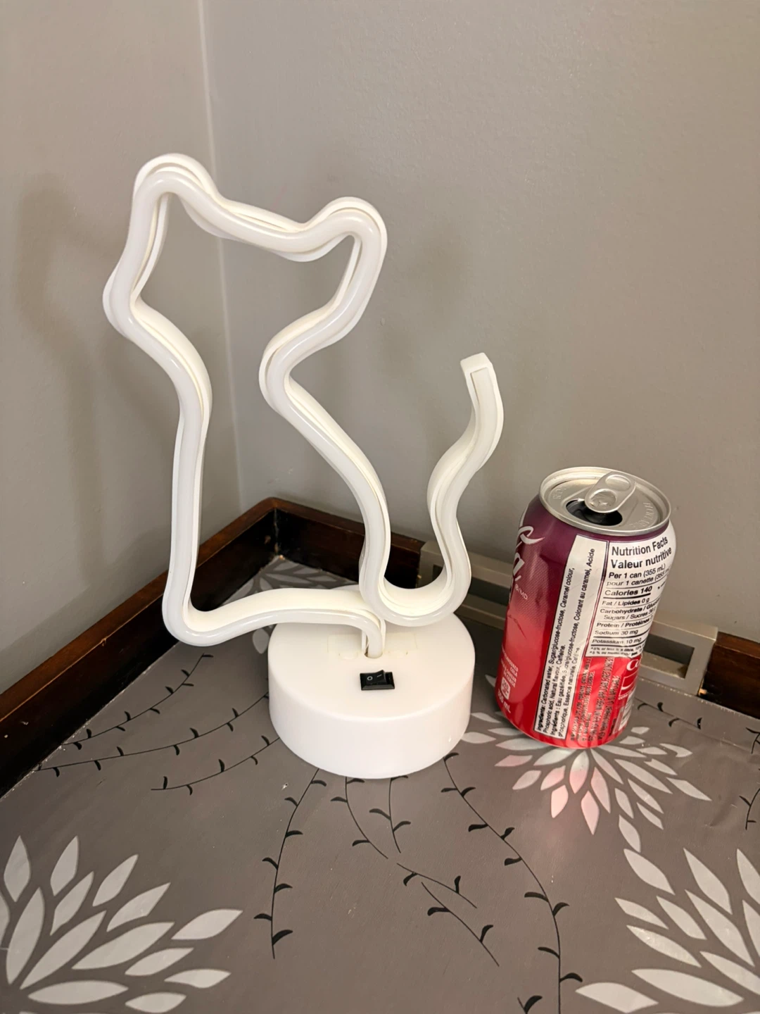 Battery powered Neon Cat LED Light
