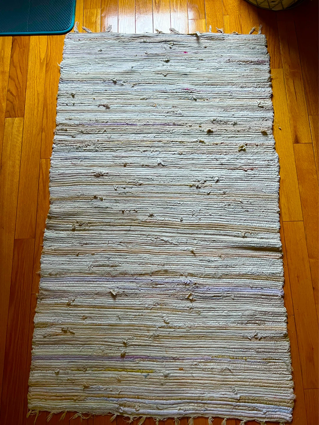Three Striped Rag Rug