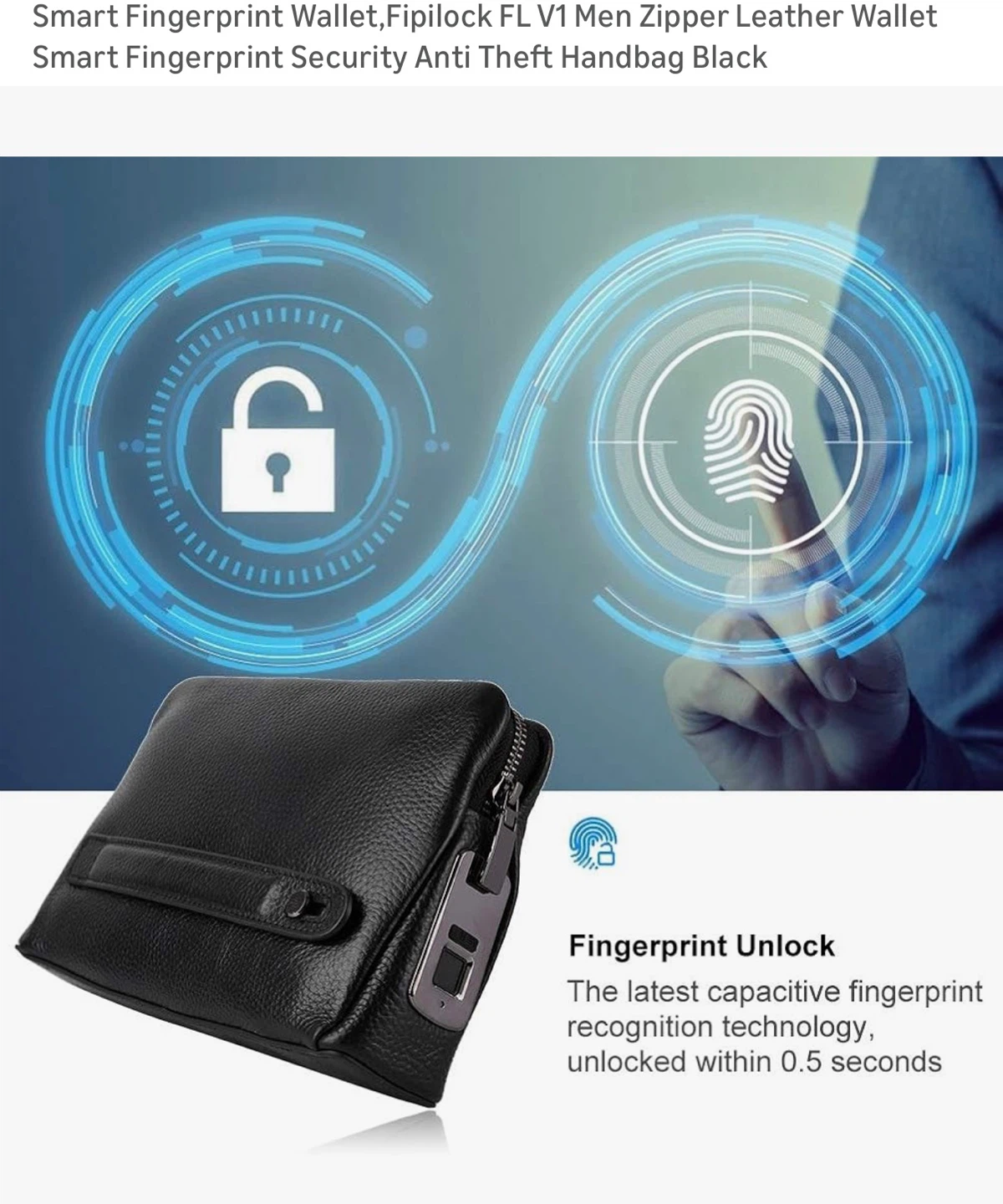 Fipilock FL V1 Smart Fingerprint Wallet - photo 2