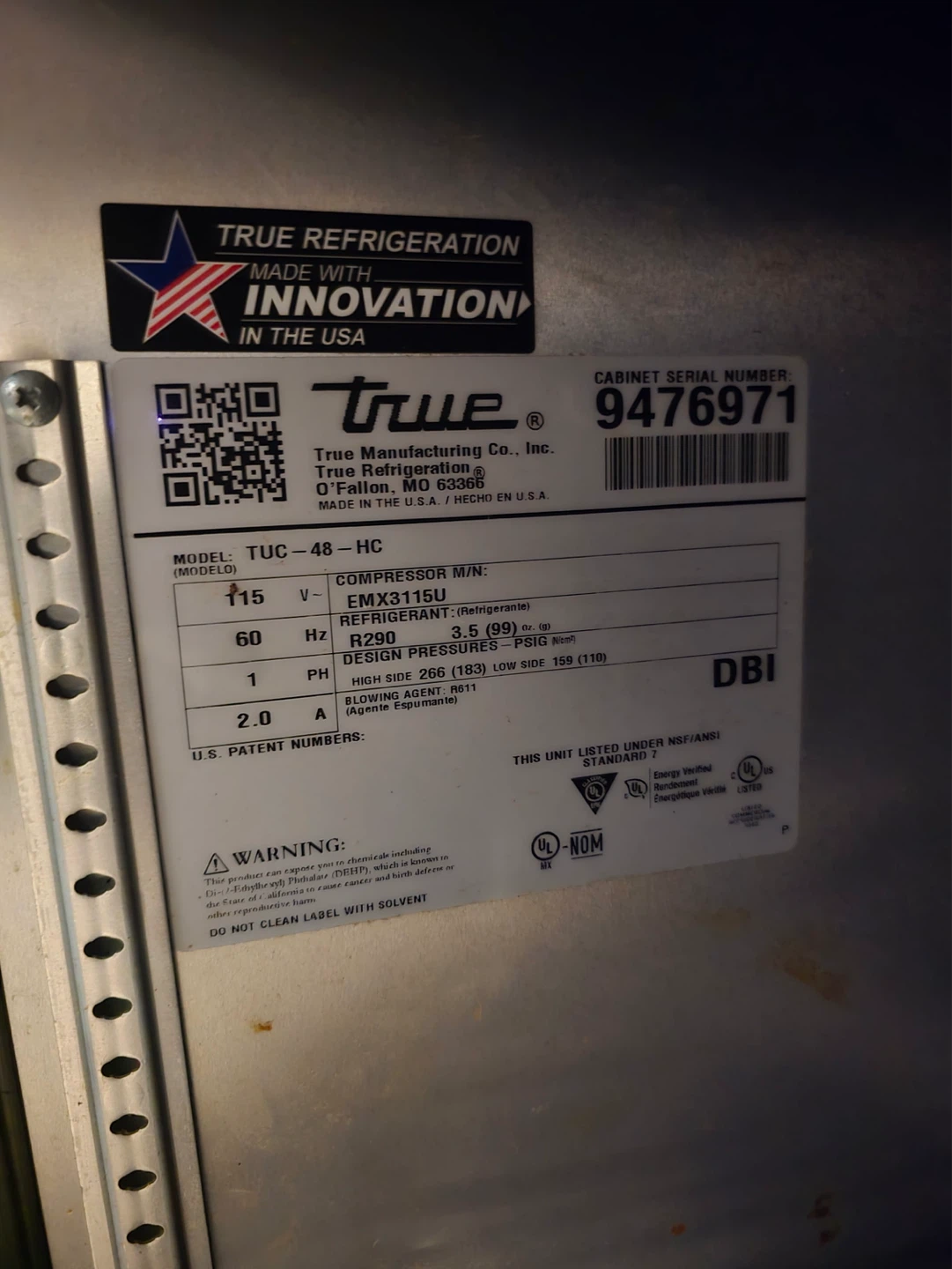 True Refrigeration TUC-48-HC Undercounter Refrigerator - photo 5