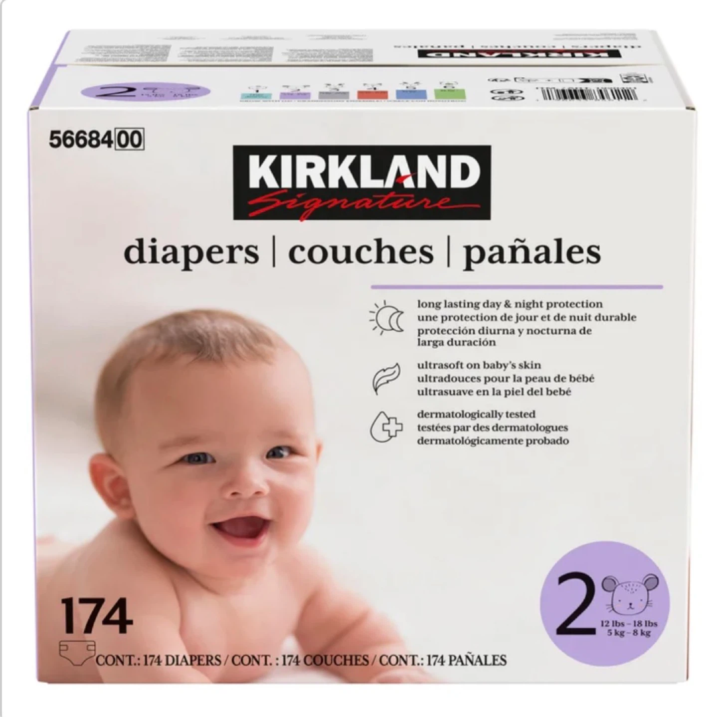 Kirkland Signature Size 2 Diapers - 174 Count