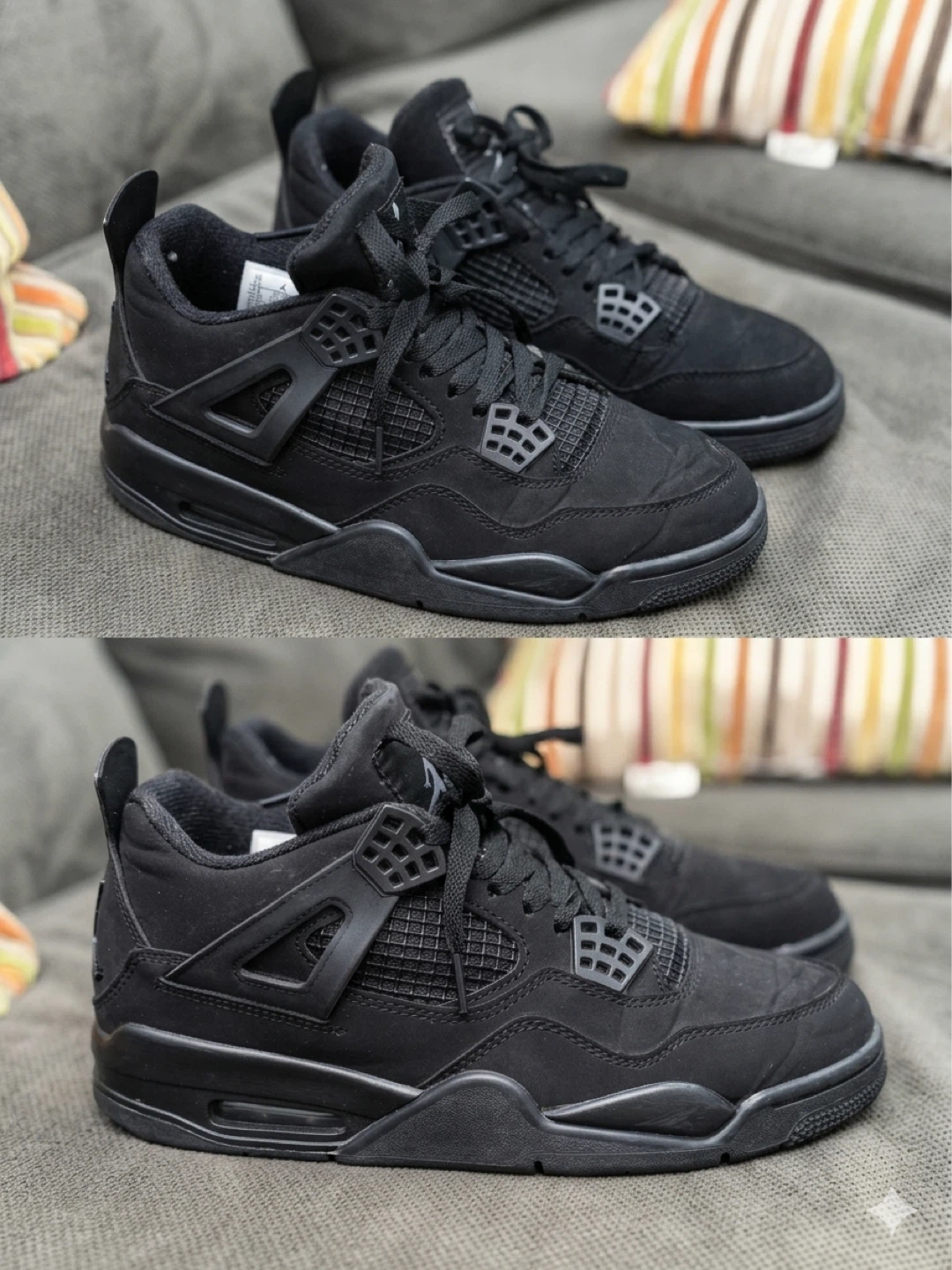 Air Jordan 4 "Black" Sneakers