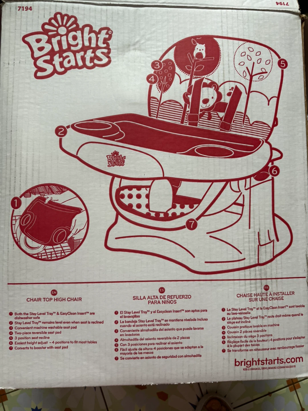 Bright Starts Playful Pals Chair Top High Chair - photo 2