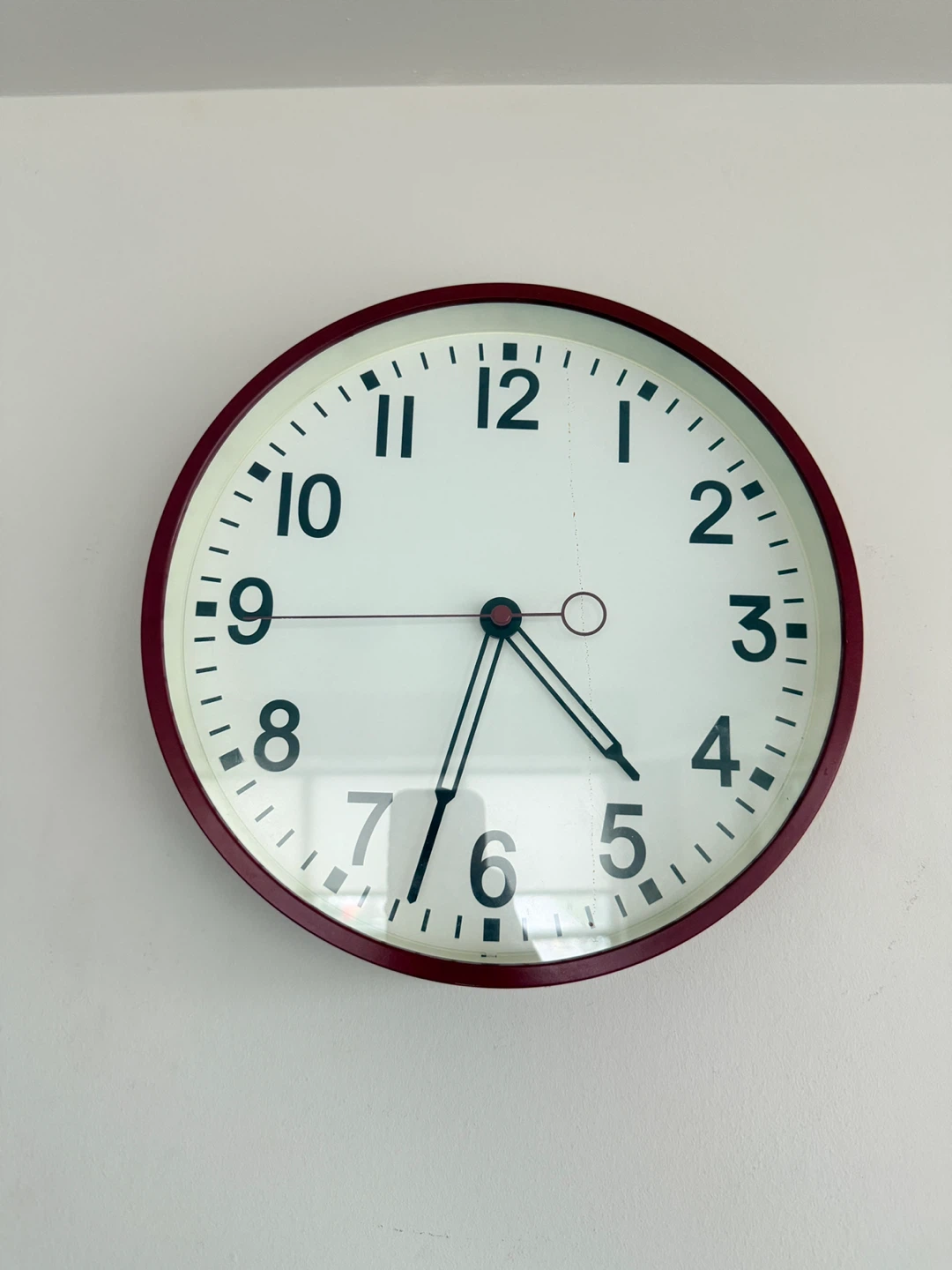Wall Clock - Red Frame