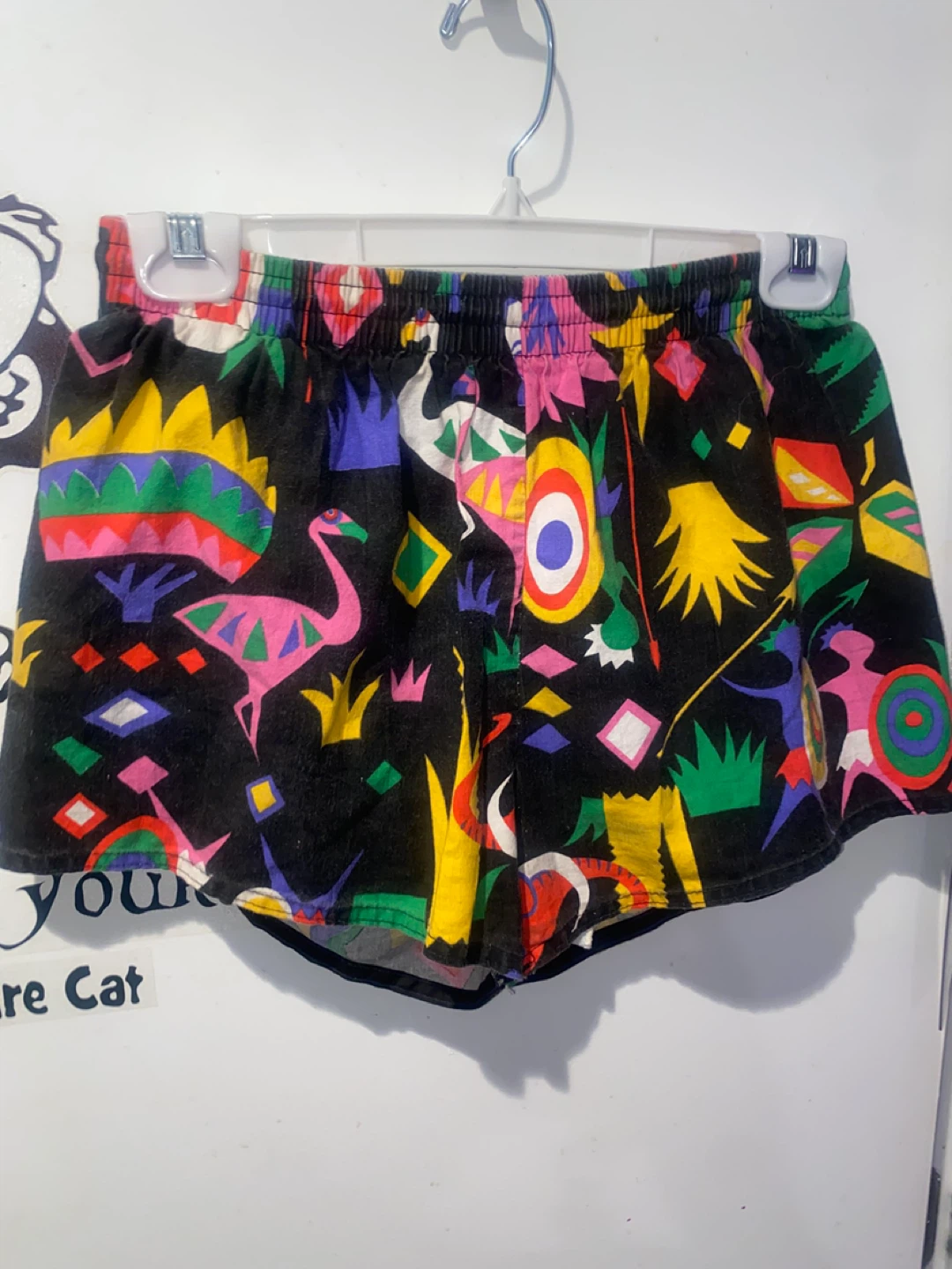 OVERBOARD Men's Black Tropical Print Shorts Size 32-34