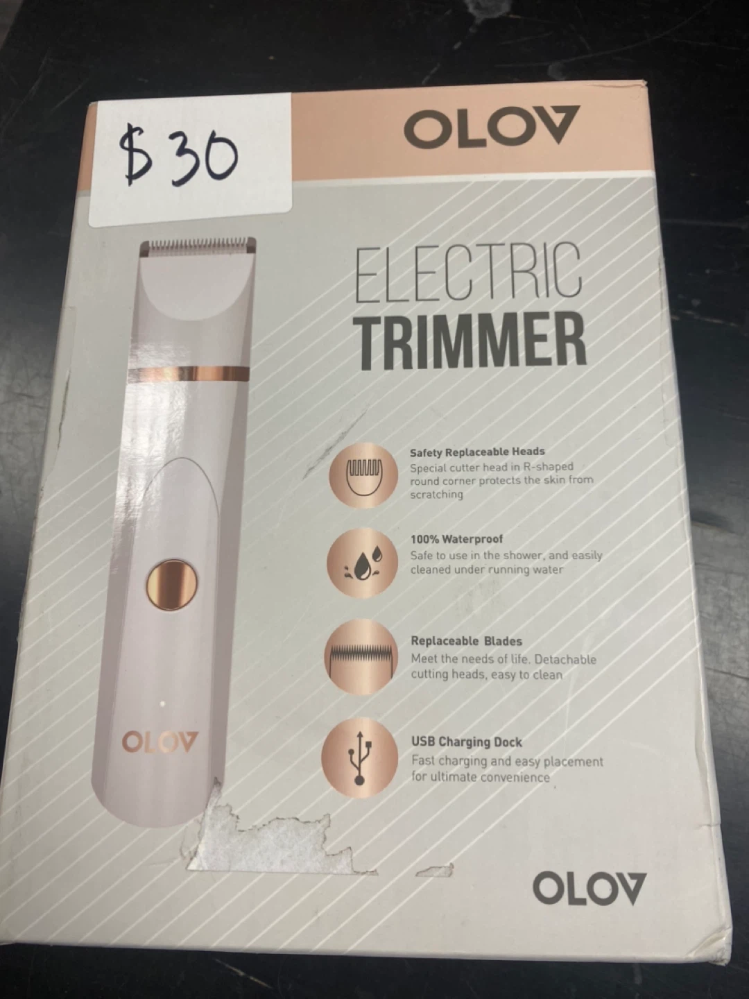 OLOV Electric Trimmer with USB Charging Dock