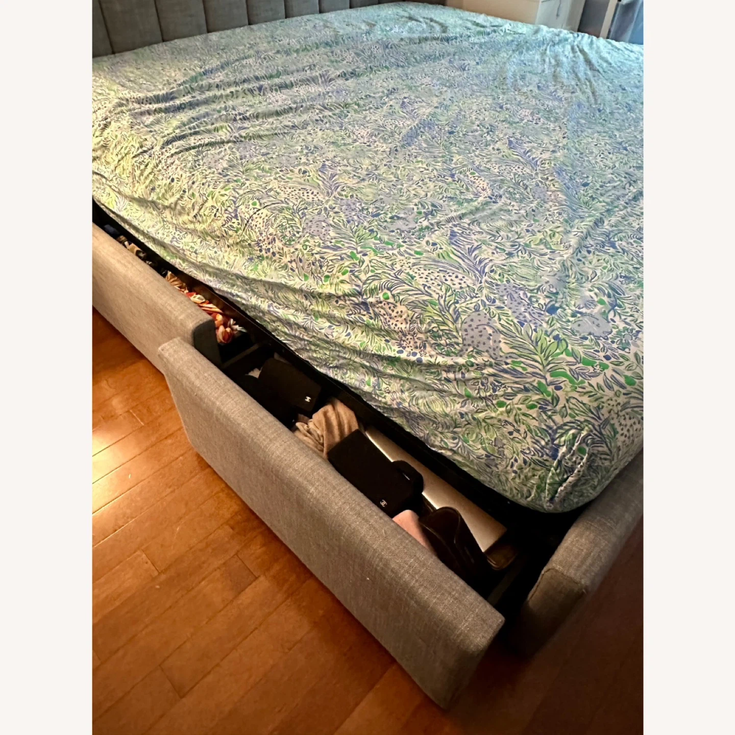 West Elm Storage Bed. (King size) - photo 4
