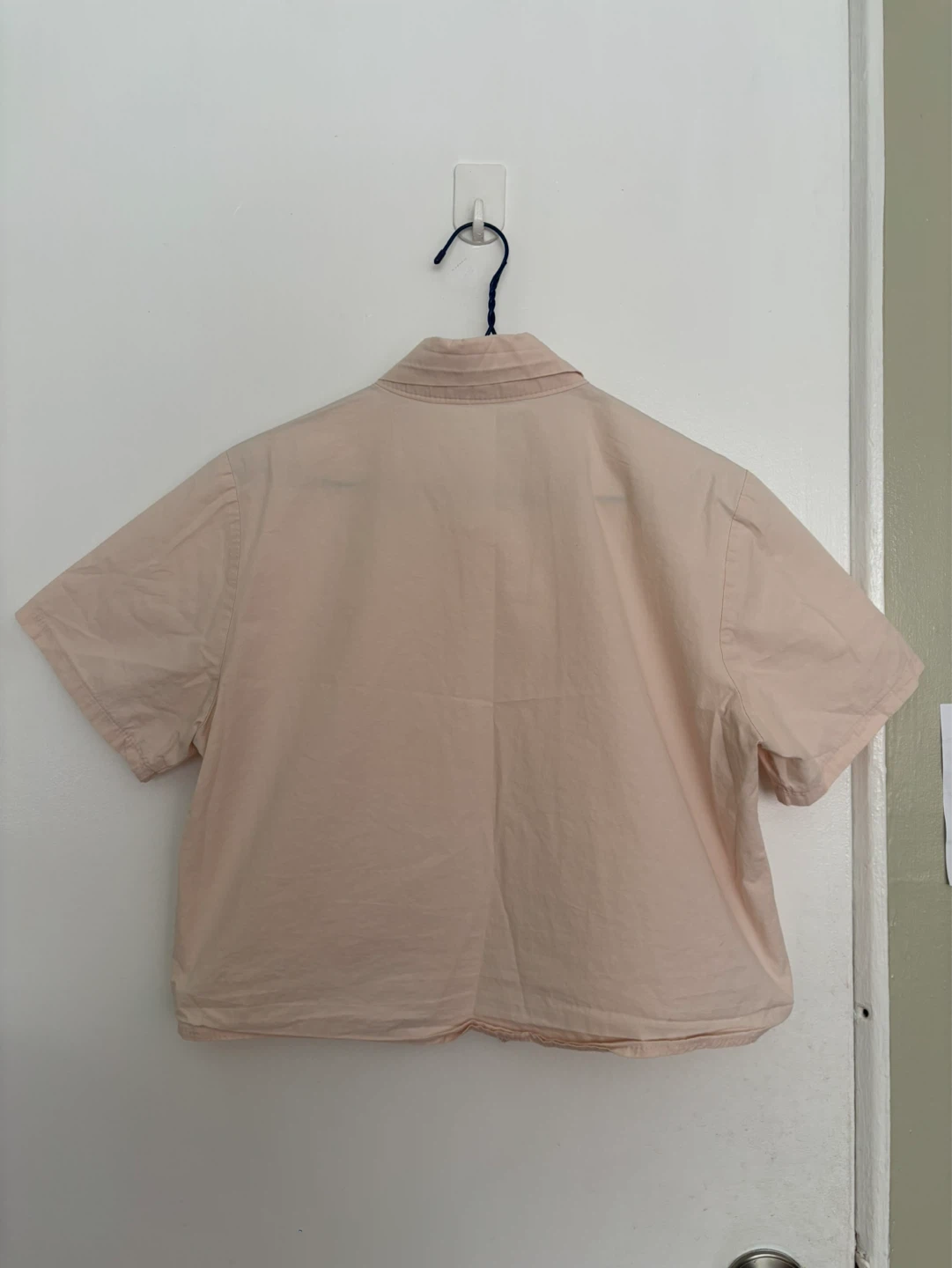 CHEMI Cream Short-Sleeve Button-Up Shirt - photo 2